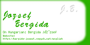 jozsef bergida business card